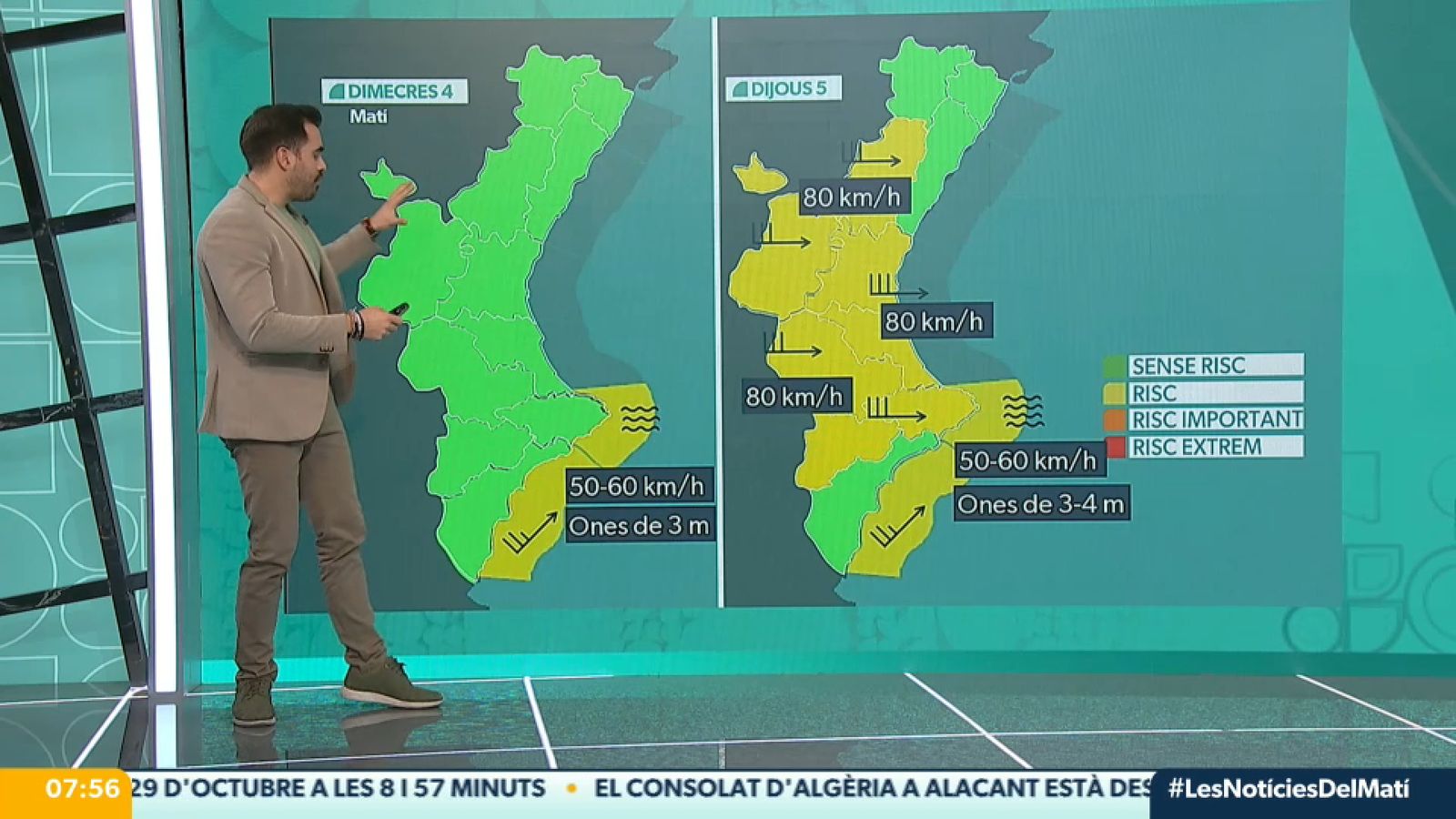 Les alertes per vent