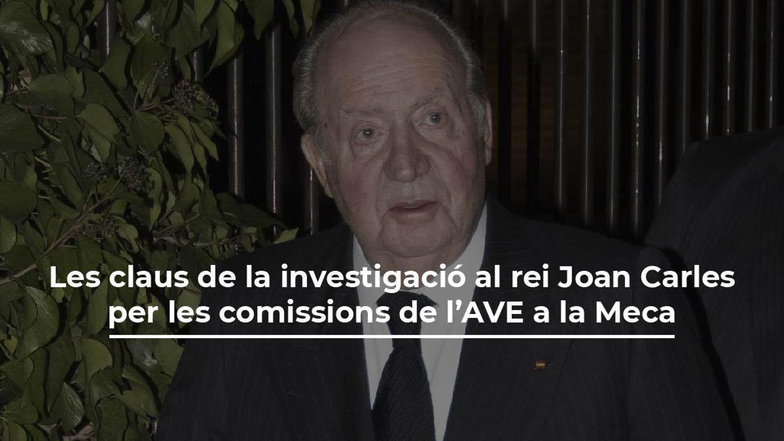 Foto original: Joan Carles, en una imatge d’arxiu