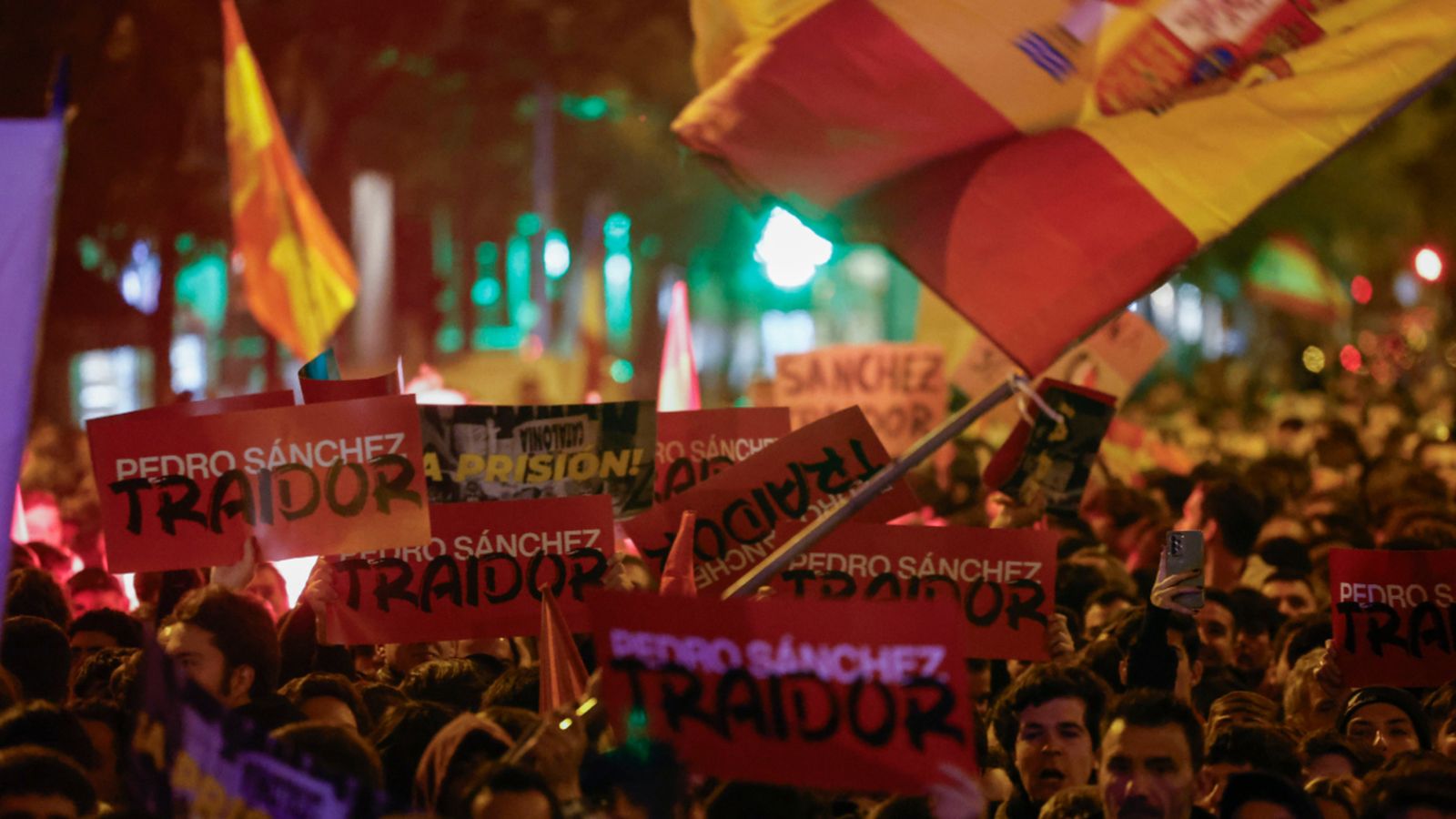 Manifestació contra l'amnistia a Madrid