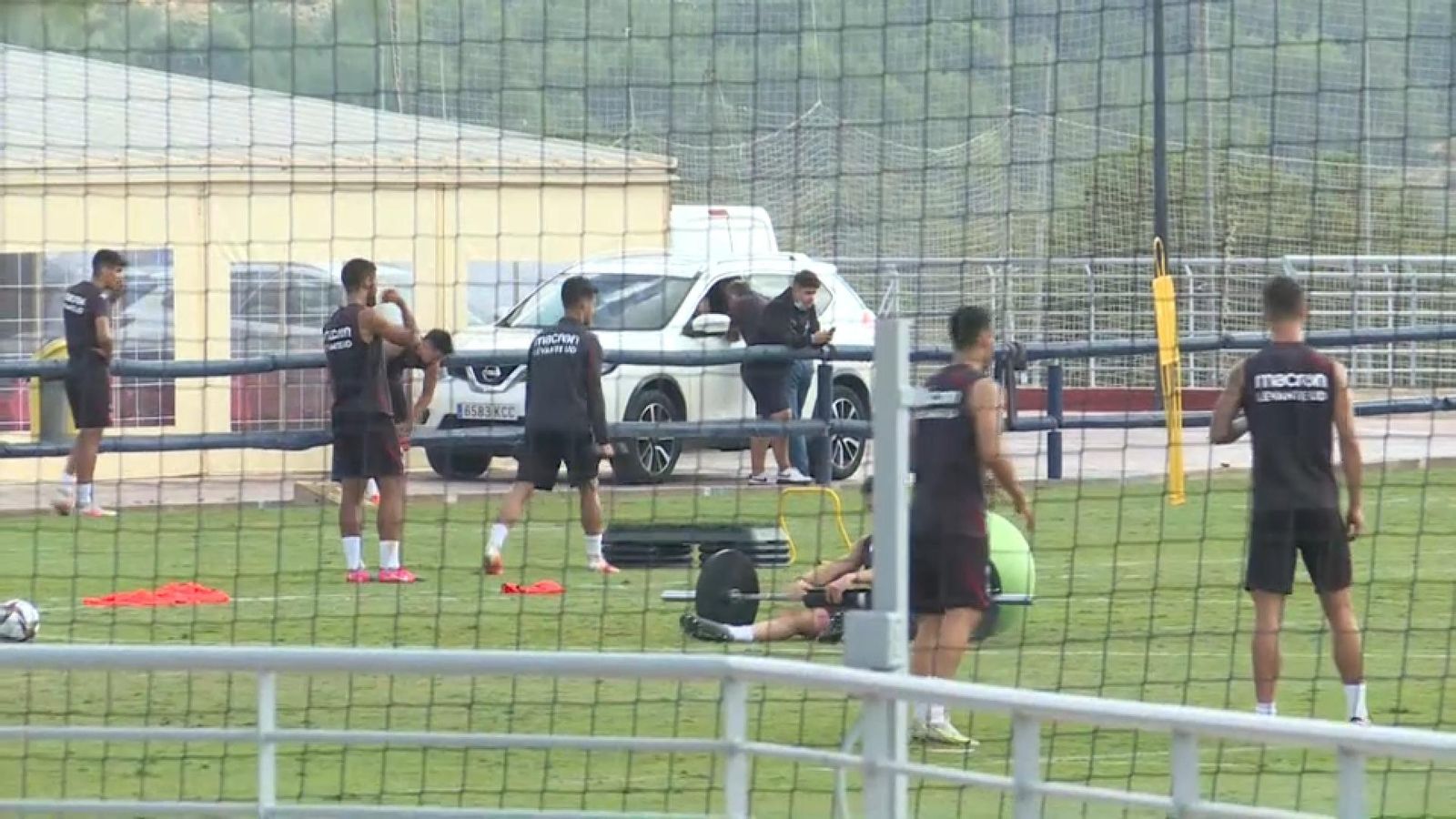 Entrenament del Llevant a la ciutat esportiva de Bunyol