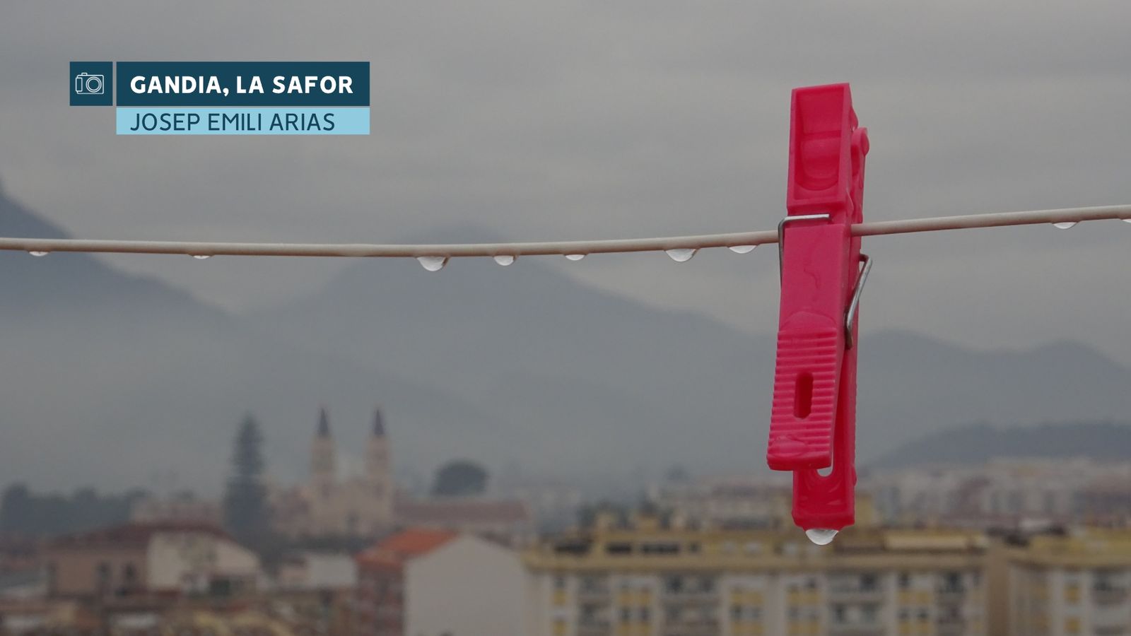 Pluja dèbil a Gandia, la Safor