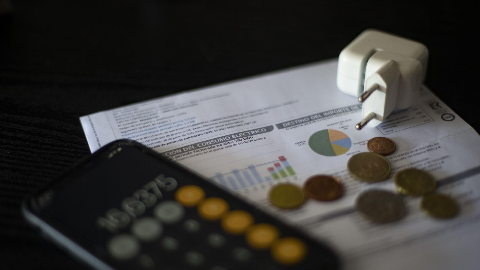 Imatge d'arxiu d'un rebut de la llum