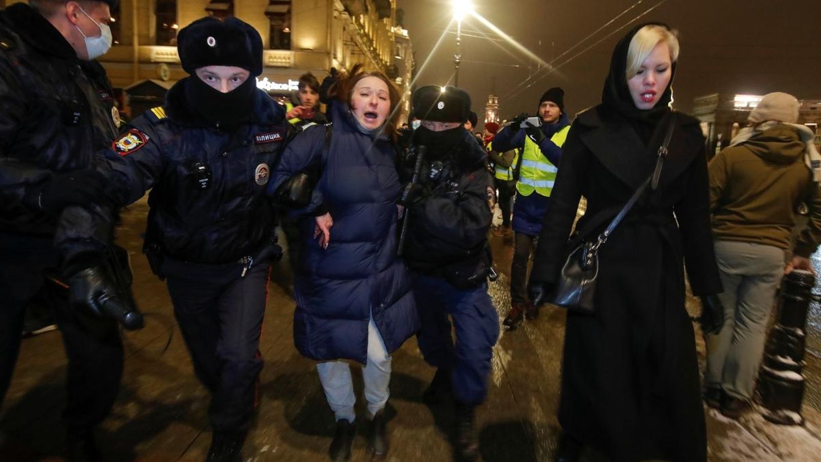 Protestes contra la sentència judicial a Sant Petersburg