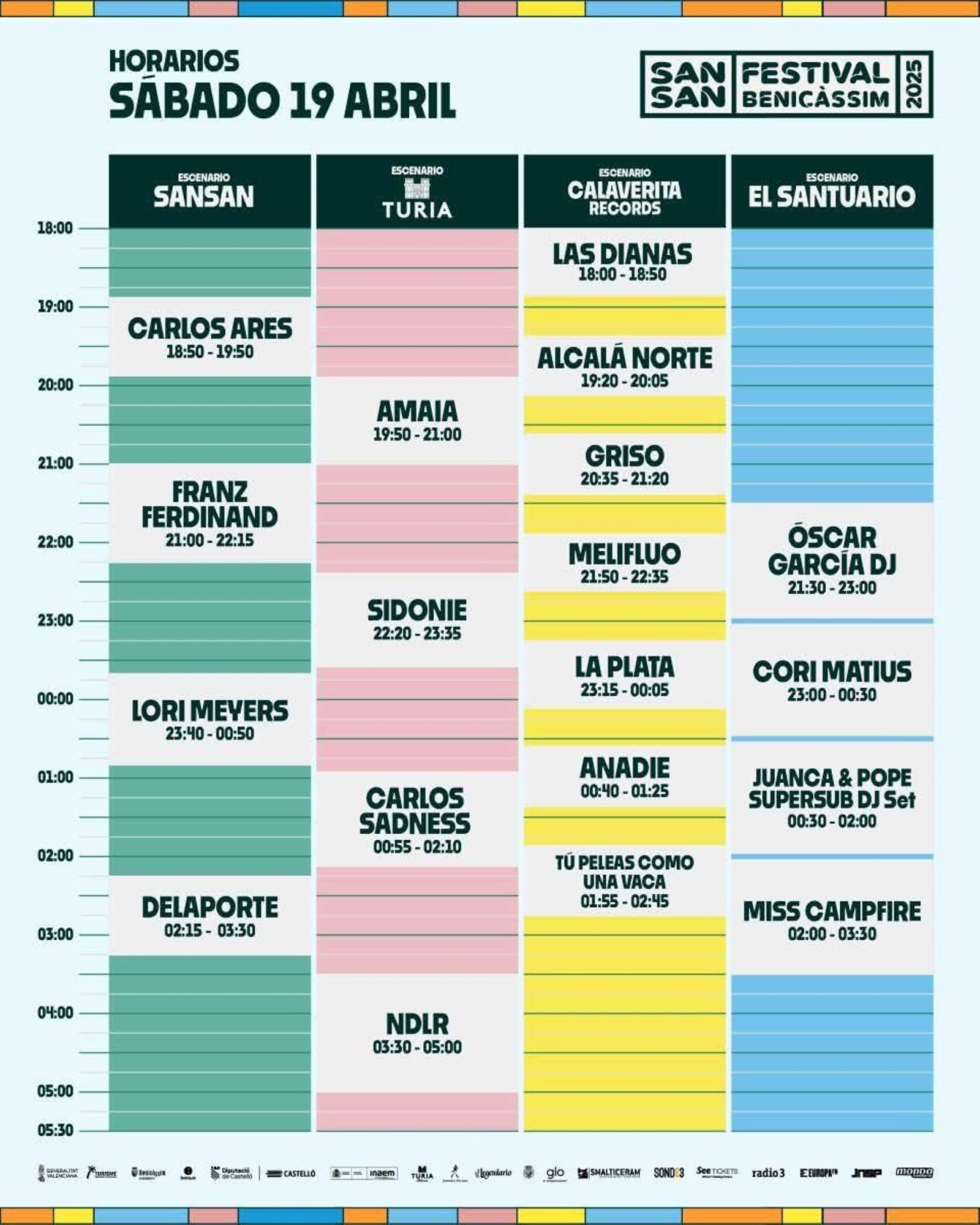 Dissabte 19 de abril