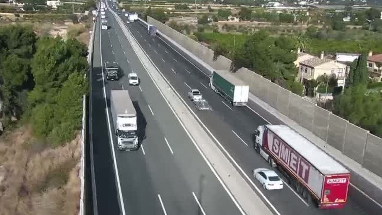 L'autovia on ha ocorregut l'accident, aquest dimarts