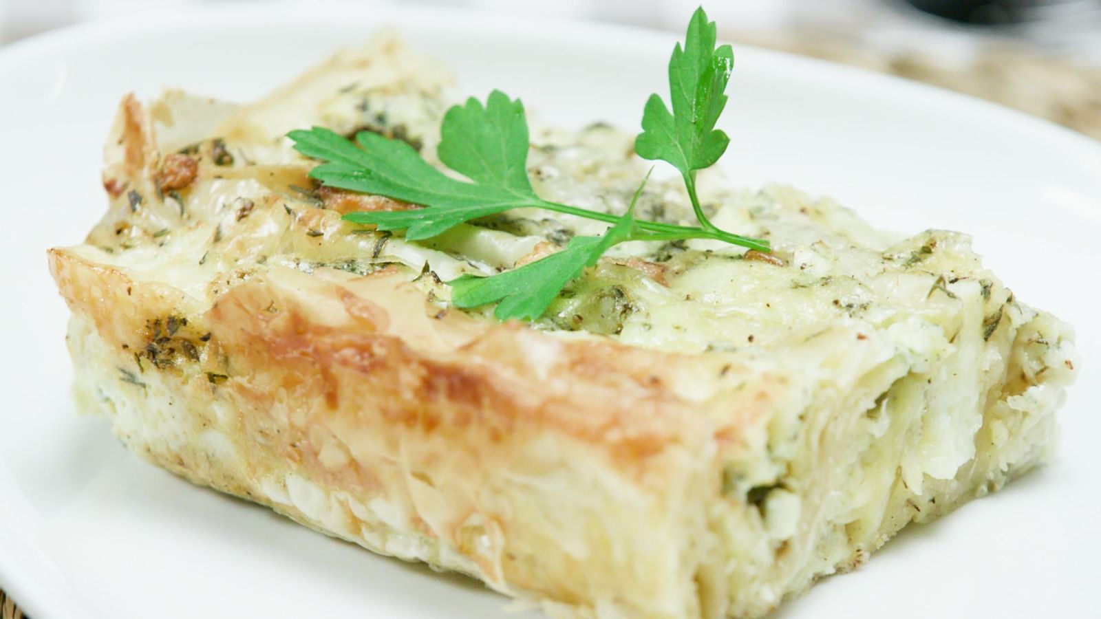 Pastís salat de formatge i pera