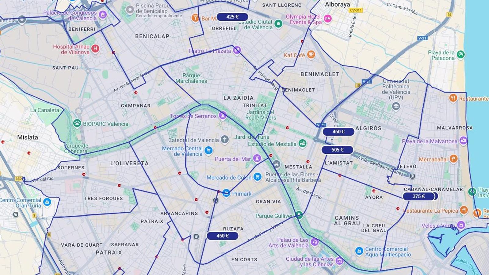 En el portal Fotocasa només apareixen 7 vivendes a València ciutat per menys de 600 euros