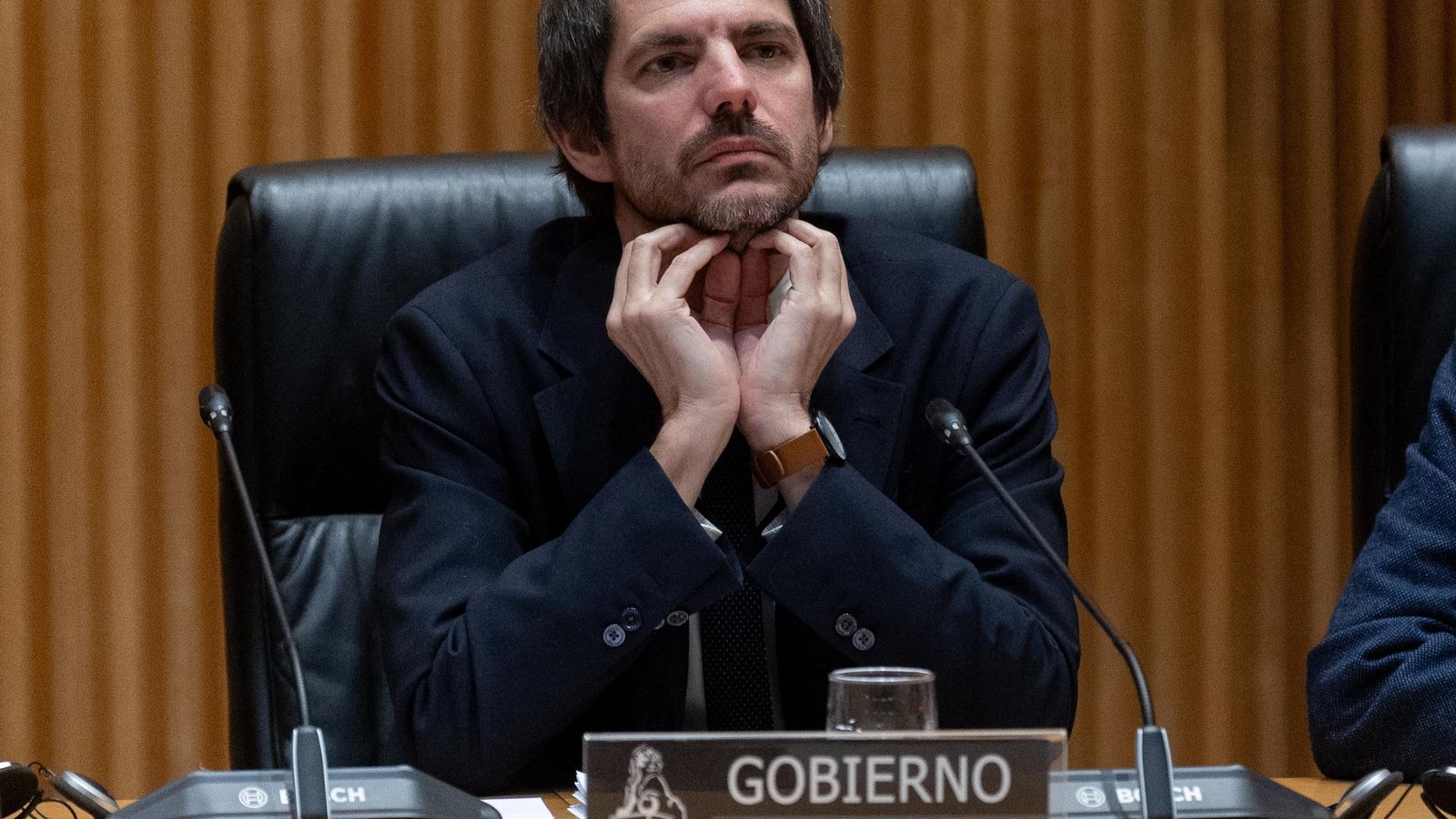 El ministre de Cultura, Ernest Urtasun, durant la compareixença en la Comissió de Cultura del Congrés dels Diputats