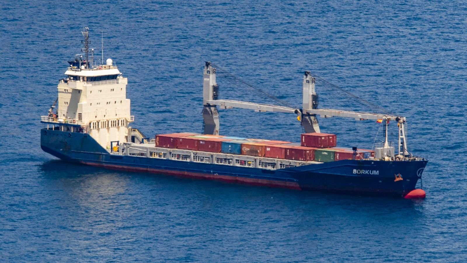 El vaixel de càrrega Borkum en aigües de Cartagena El carguer 'Borkum' en aigües de Cartagena