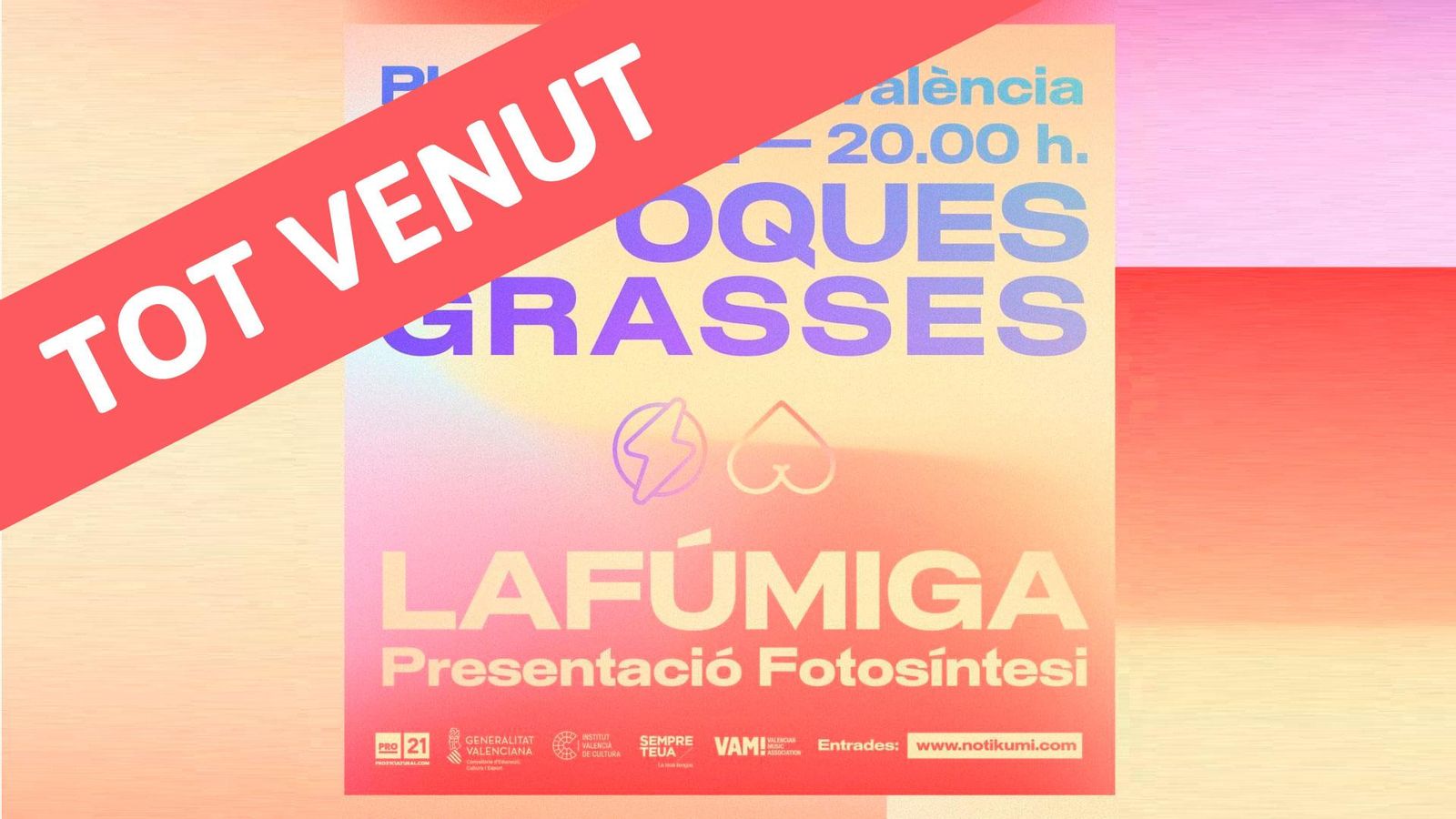 La Fúmiga i Oques Grasses pengen el cartell de tot venut per al concert a la Plaça de Bous de València