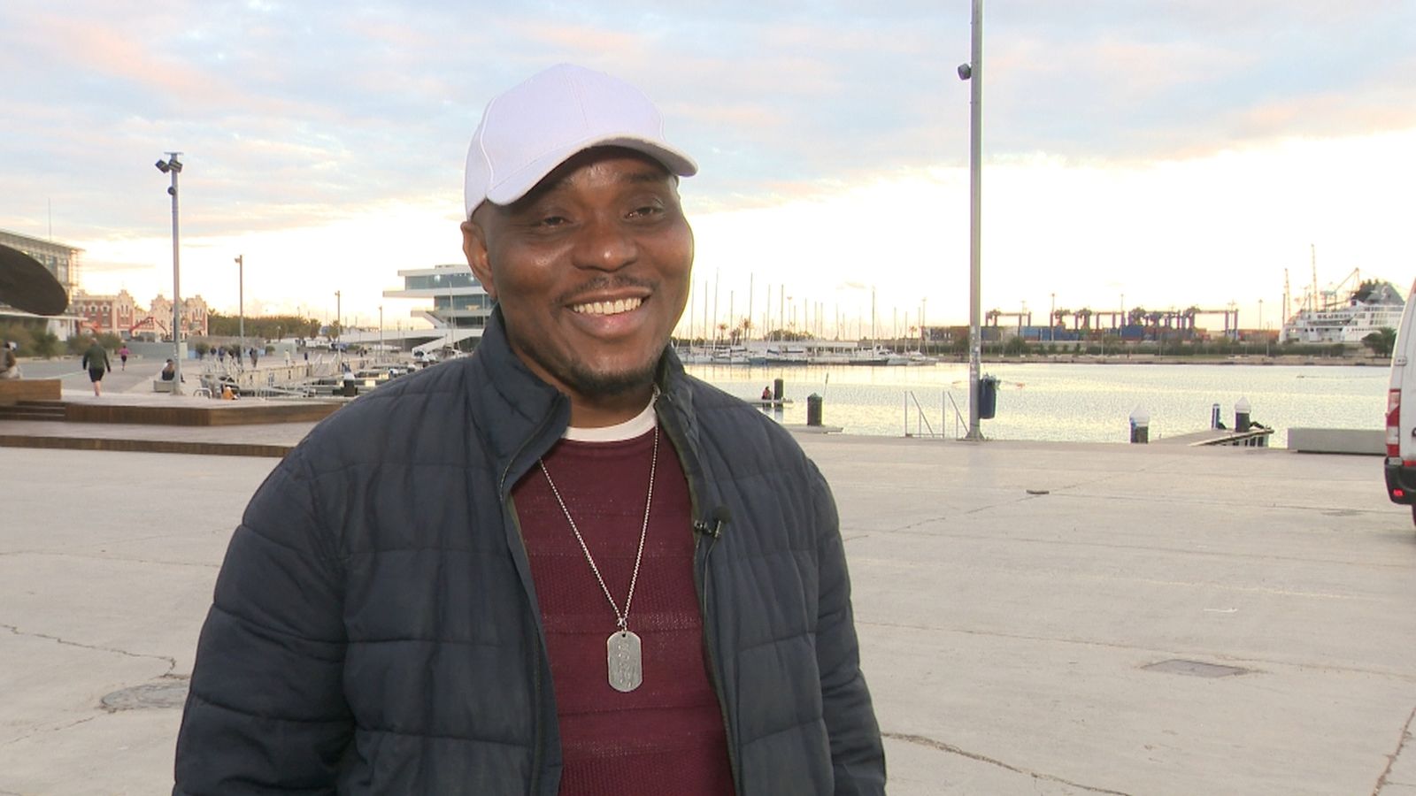 El supervivent de l'Aquarius Moses Von Kallon