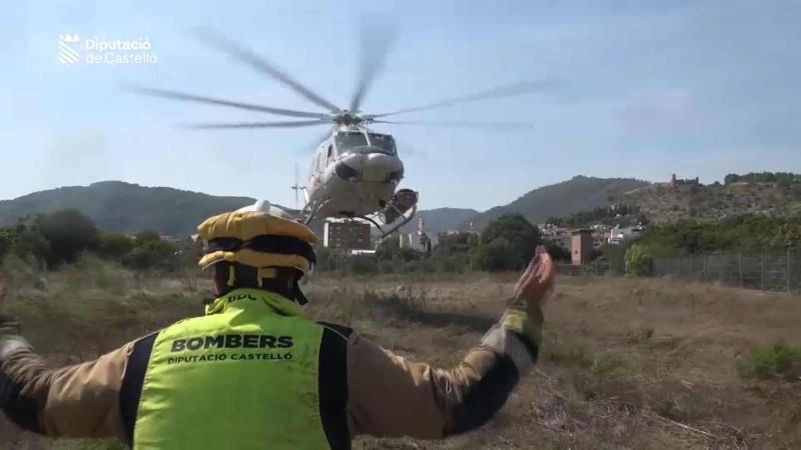 Els bombers de Castelló en l'incendi d'Artana