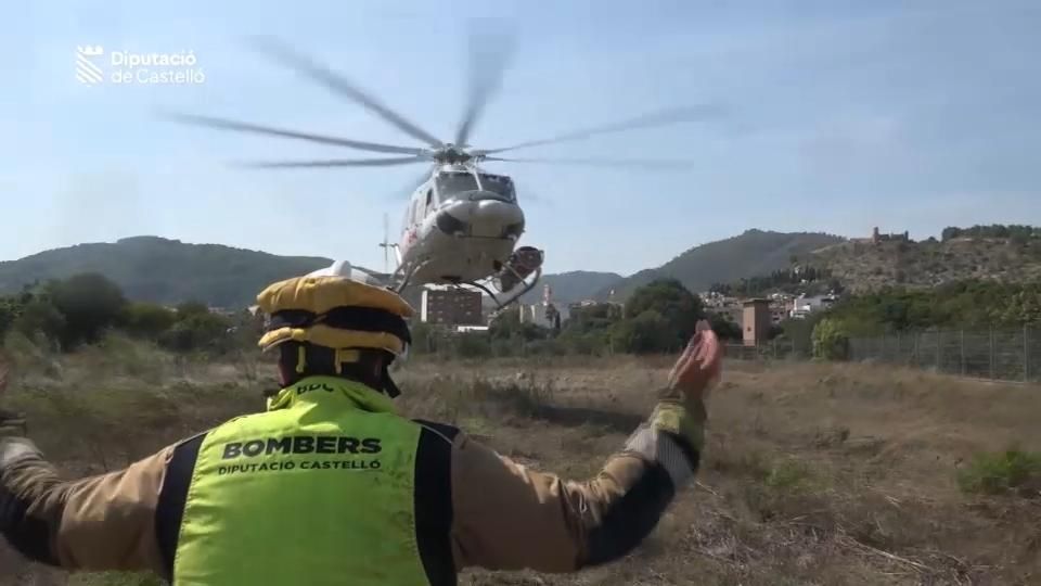 Els bombers de Castelló en l'incendi d'Artana Els bombers de Castelló en l'incendi d'Artana