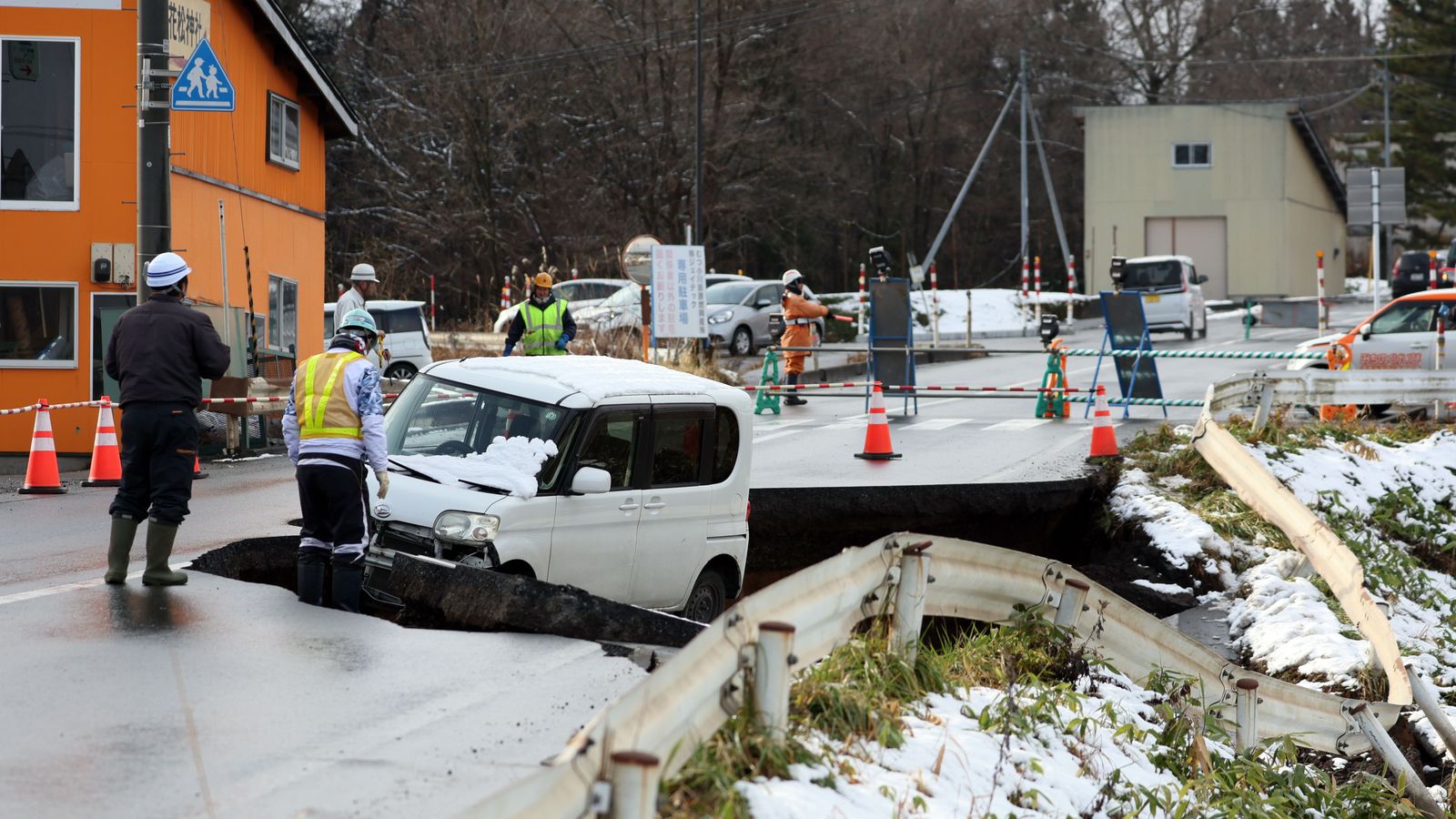 Conseqüències materials del terratrèmol de magnitut 7,5 al Japó