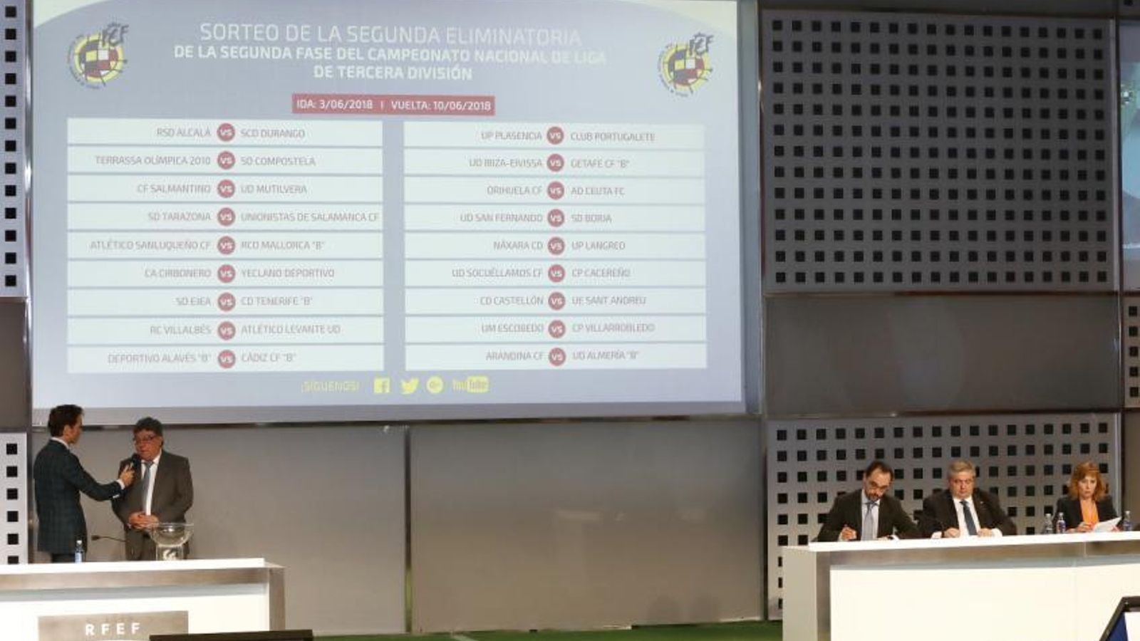 Sorteig a la Ciutat del Futbol de Las Rozas esta vesprada