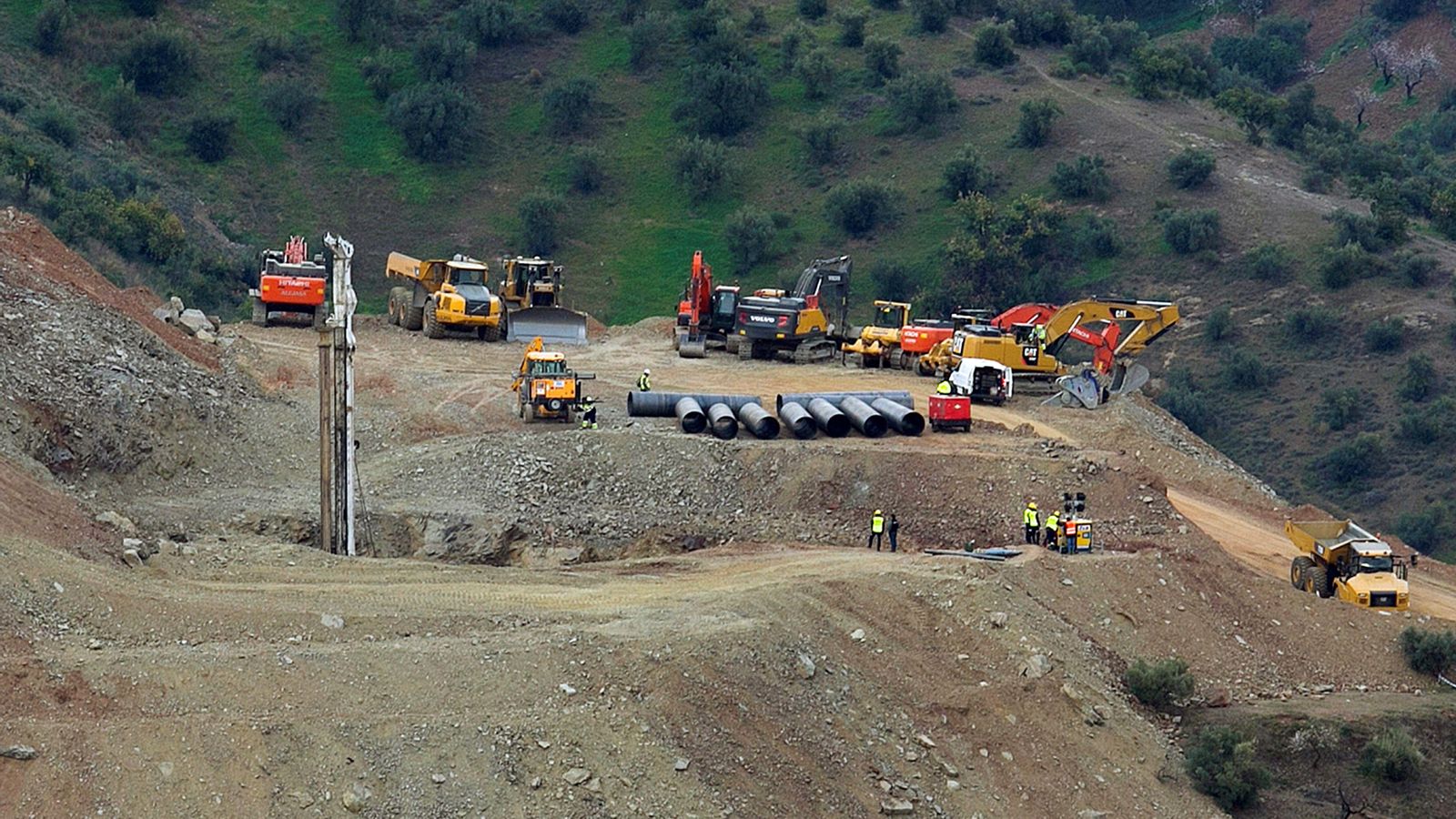En els treballs de perforació s’ha pogut excavar més de la meitat del túnel de 60 metres de profunditat