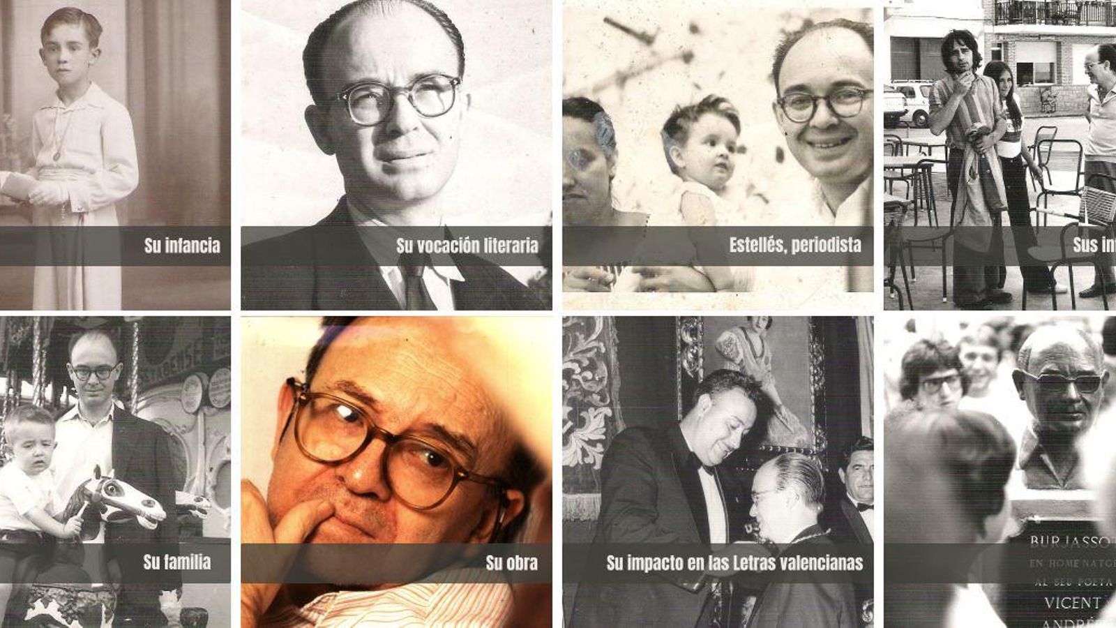 El web dissenyat pel Ministeri en memòria d'Estellés