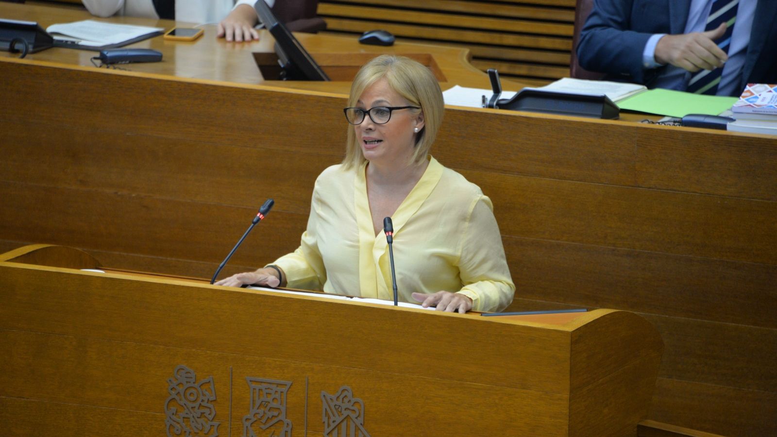 Rosa Peris a les Corts en una imatge d'arxiu