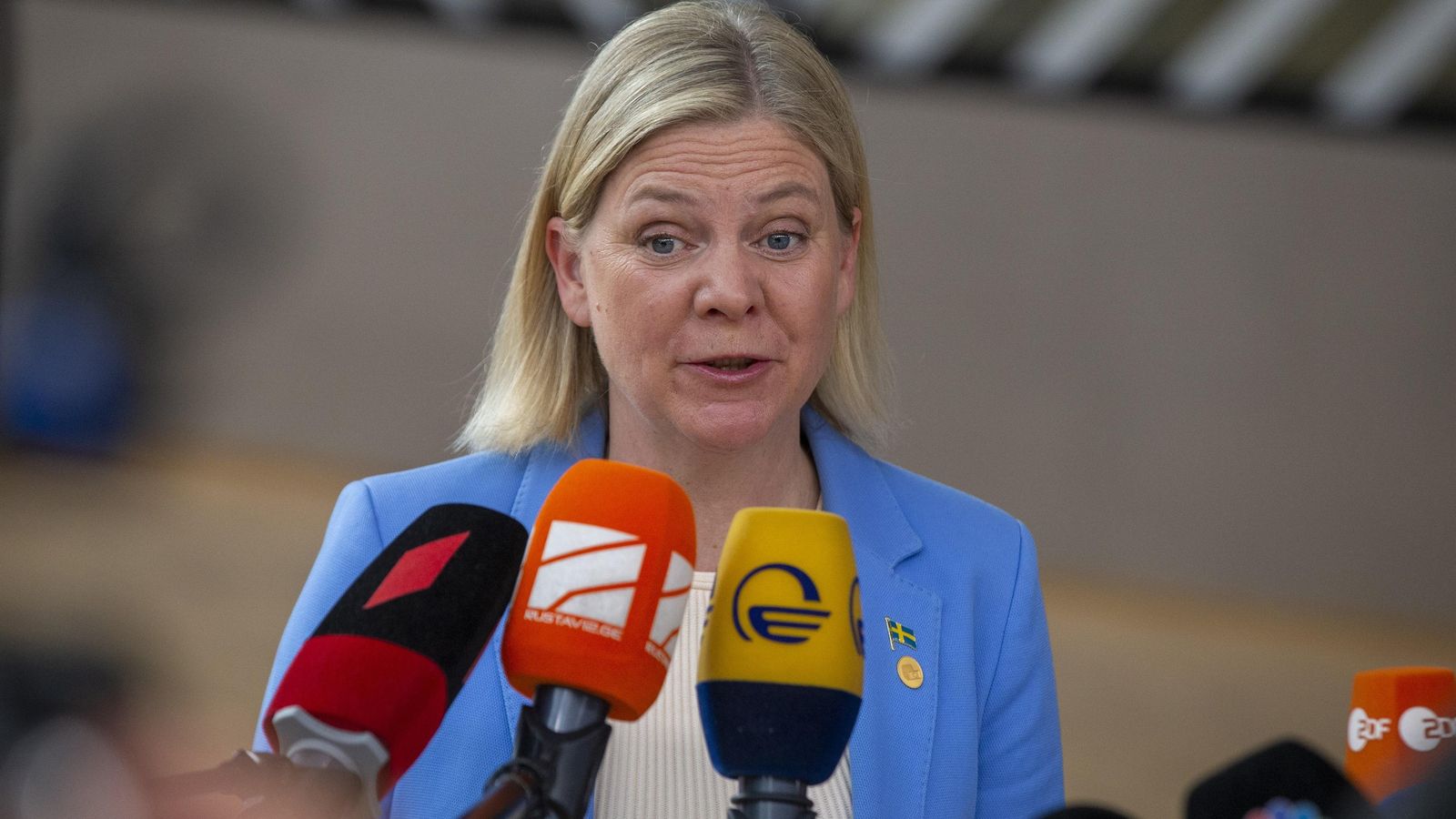 La primera ministra sueca, Magdalena Andersson La primera ministra sueca, Magdalena Andersson