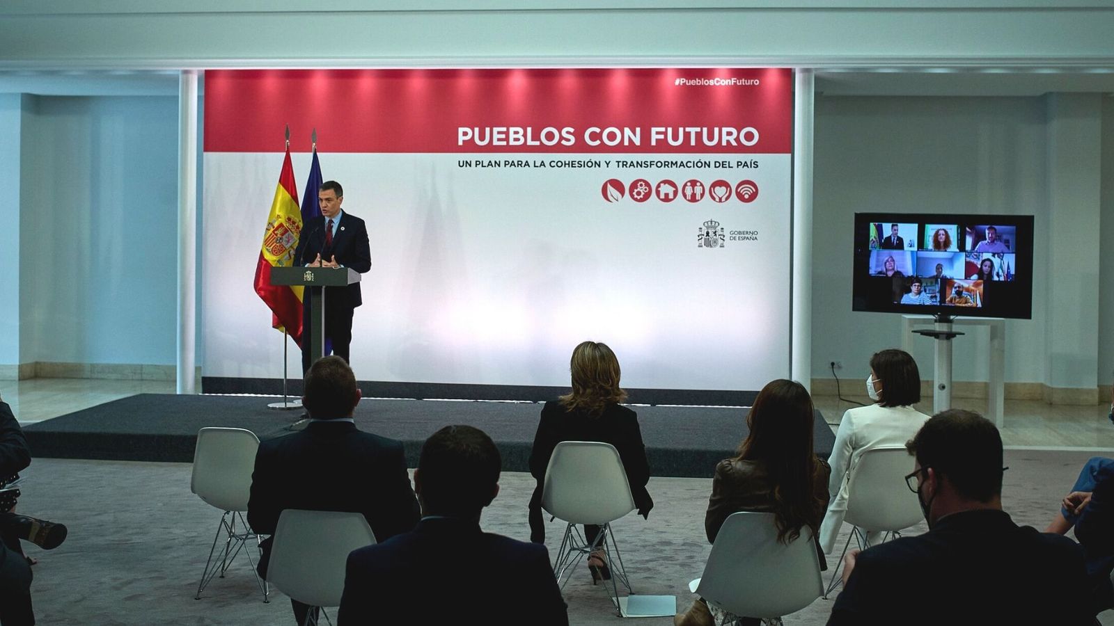 Pedro Sánchez presenta el pla Pobles amb Futur