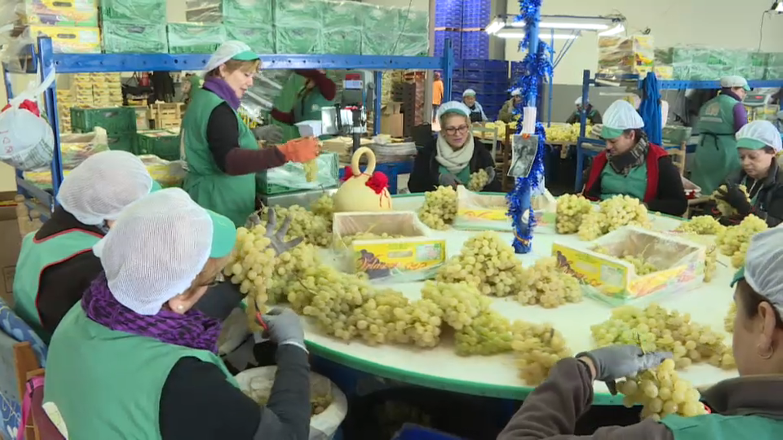 La paràlisi dels camioners a la frontera amenaça les campanyes de Nadal de productes frescos com el raïm de taula
