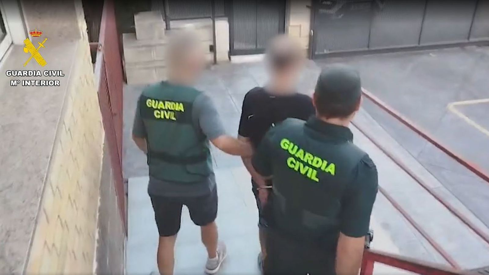 Moment de la detenció del presumpte lladre