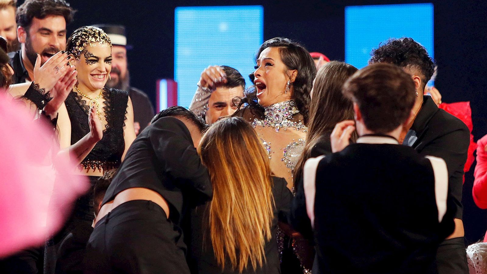 Chanel en el moment de saber el resultat