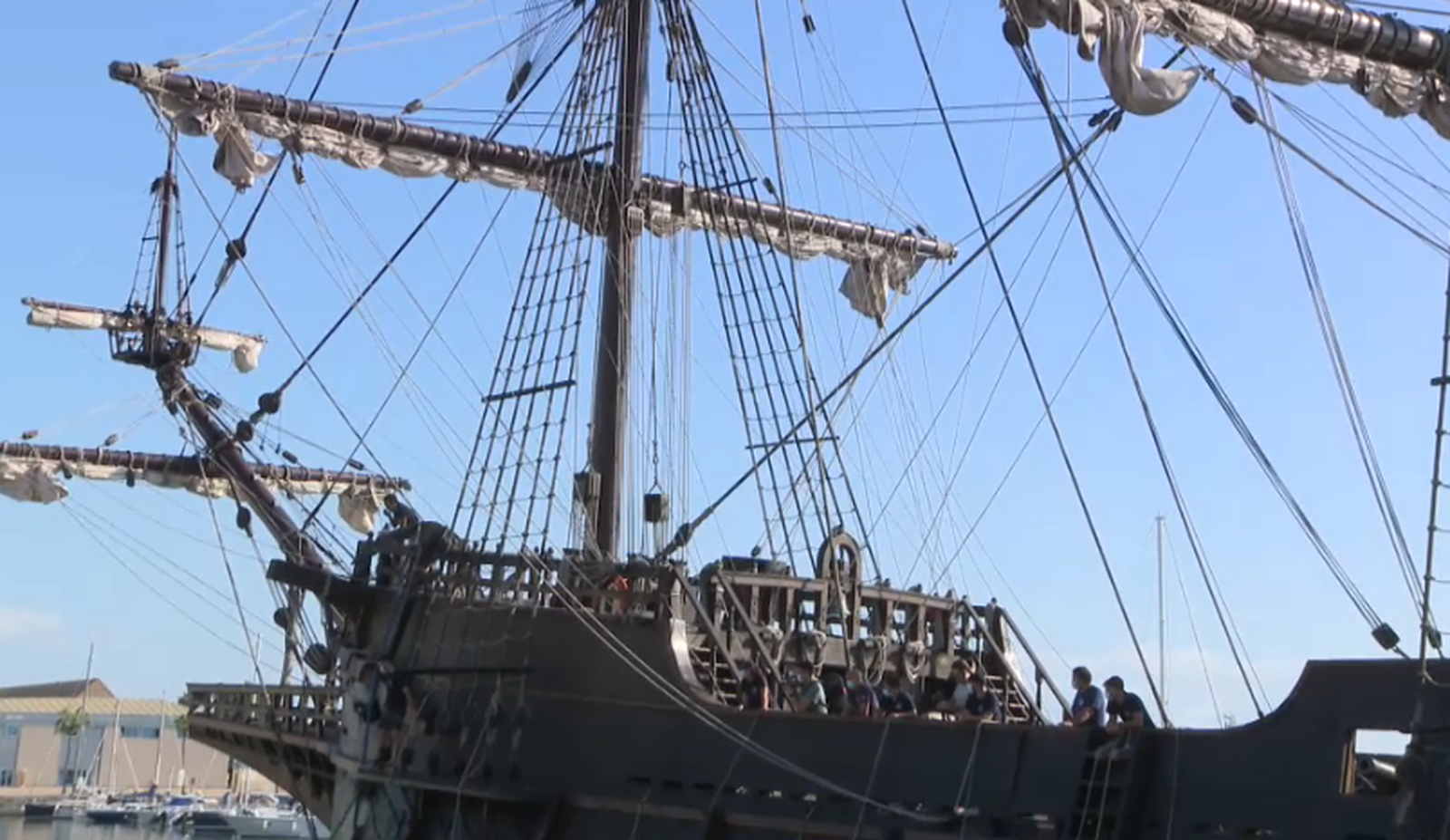 Imatge del galió Andalusia al port de Castelló