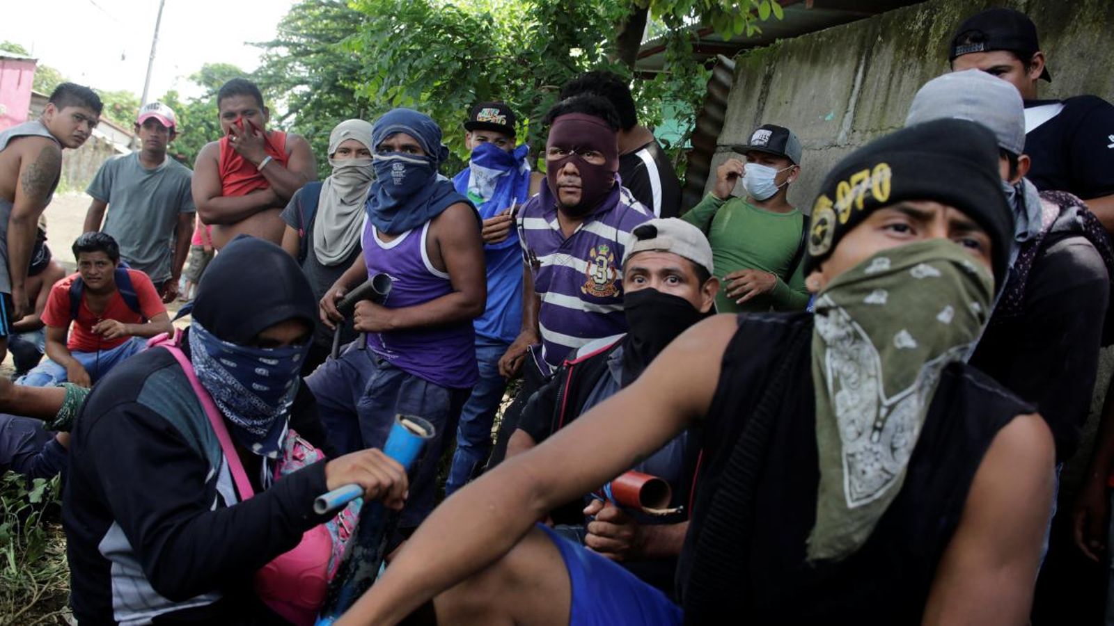 Manifestants a Masaya, Nicaragua, durant les protestes dels últims dies