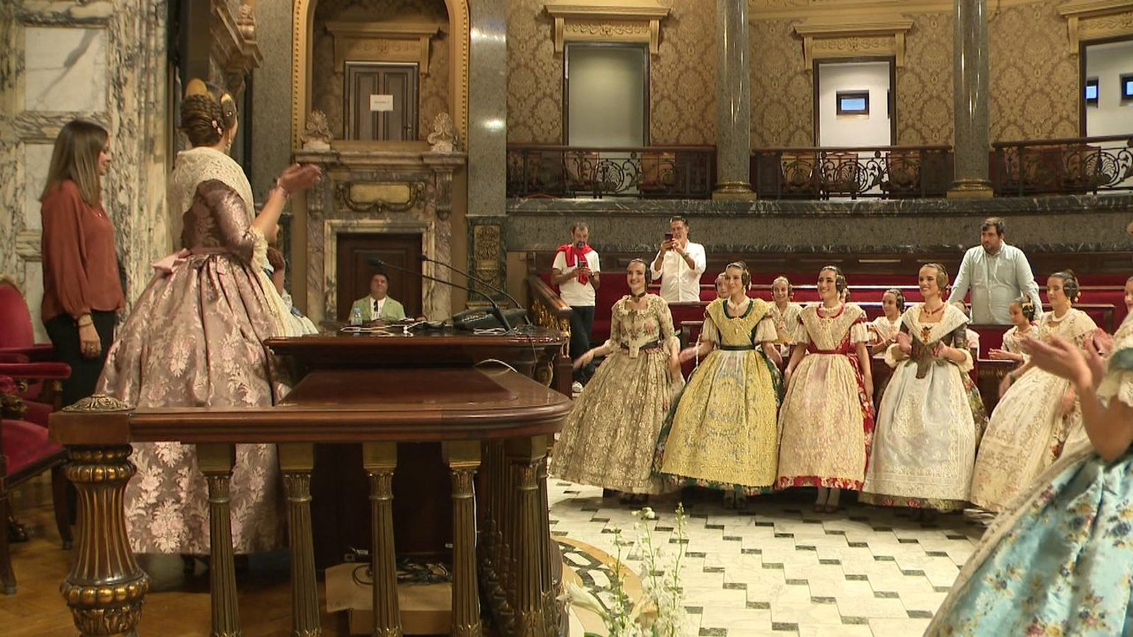 Assaig de la proclamació de la fallera major
