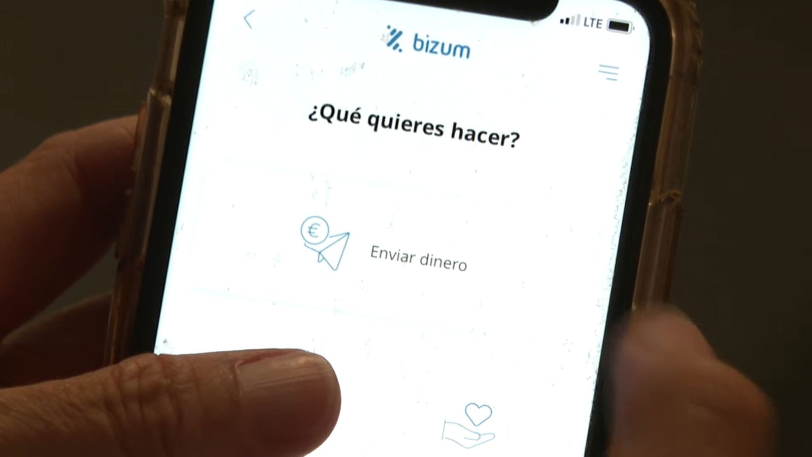 L'aplicació Bizum, en una imatge d'arxiu