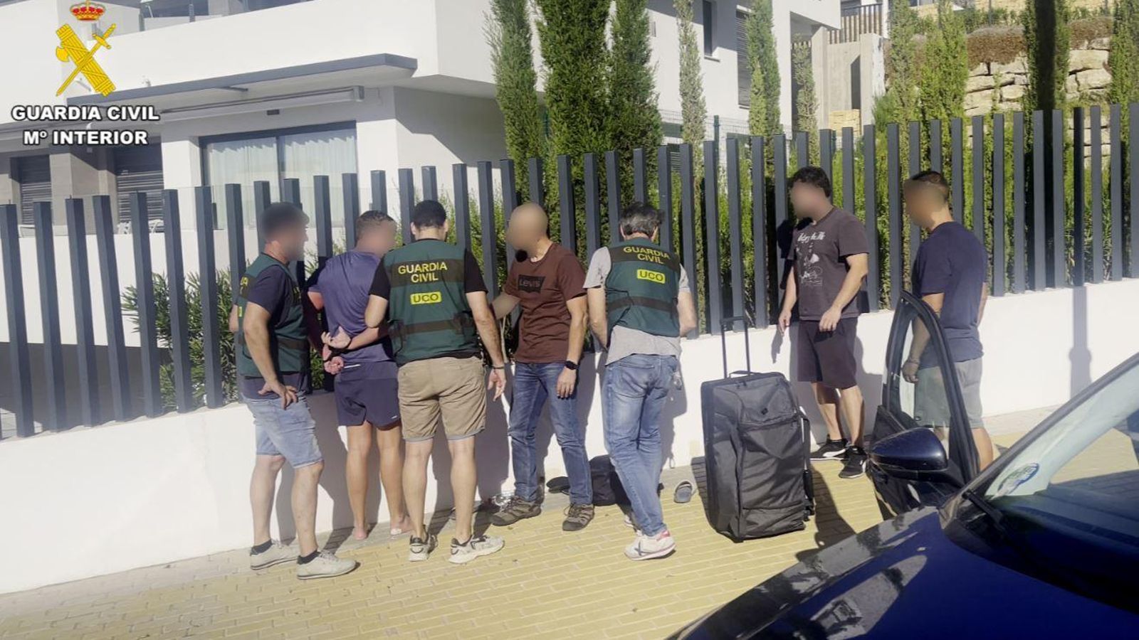 Un moment de la detenció