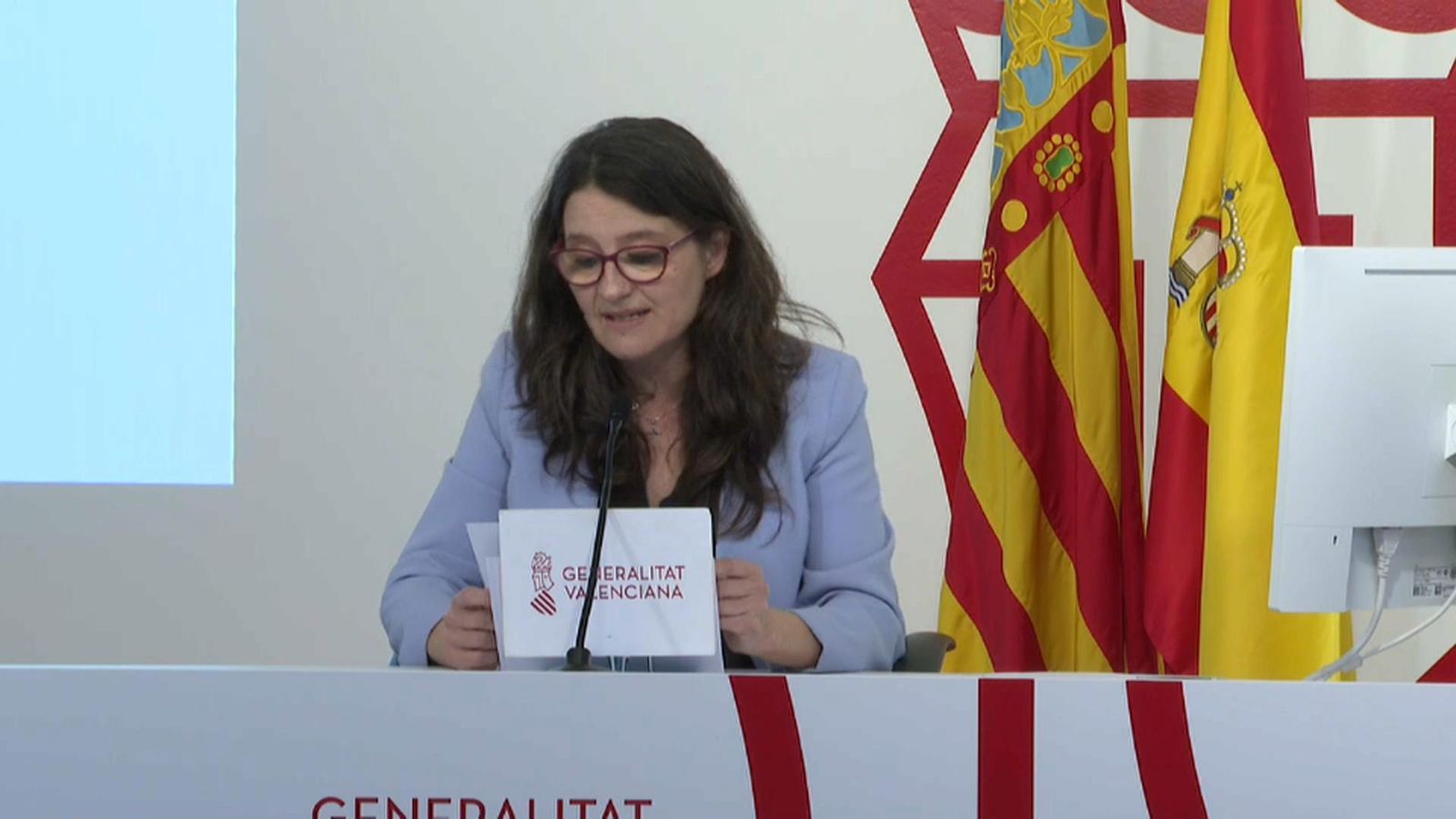 La vicepresidenta Mónica Oltra, aquest divendres