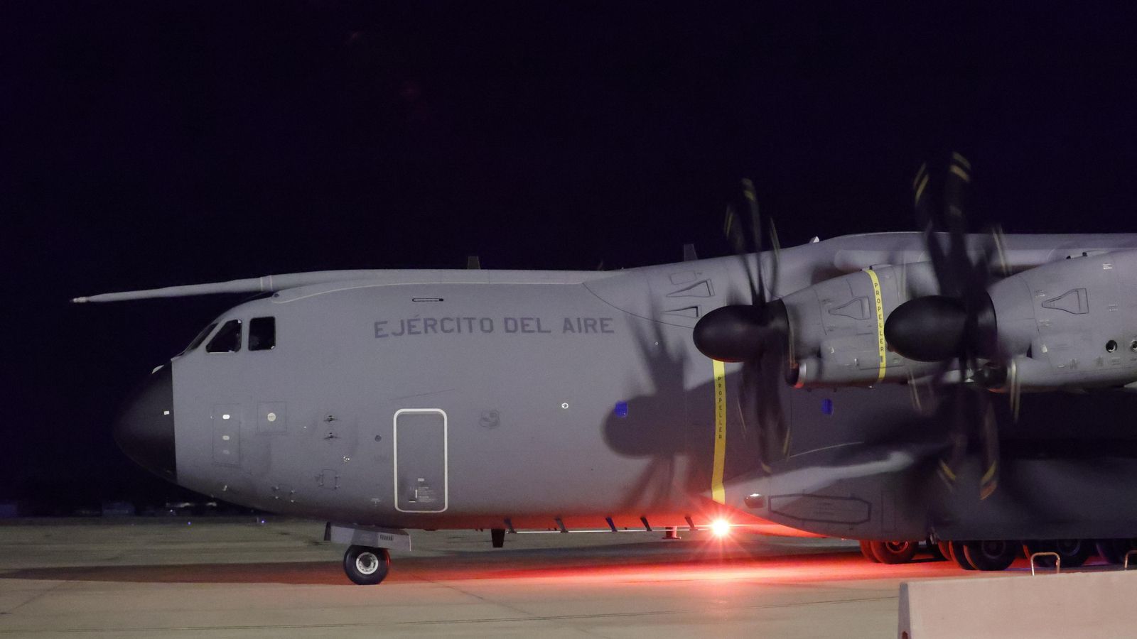 Una imatge d'arxiu del primer avió espanyol que va arribar a Madrid amb evacuats d'Afganistan