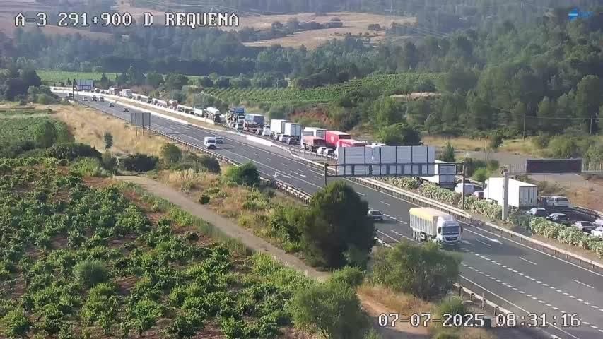 Embós a l'A-3 este dilluns de matí