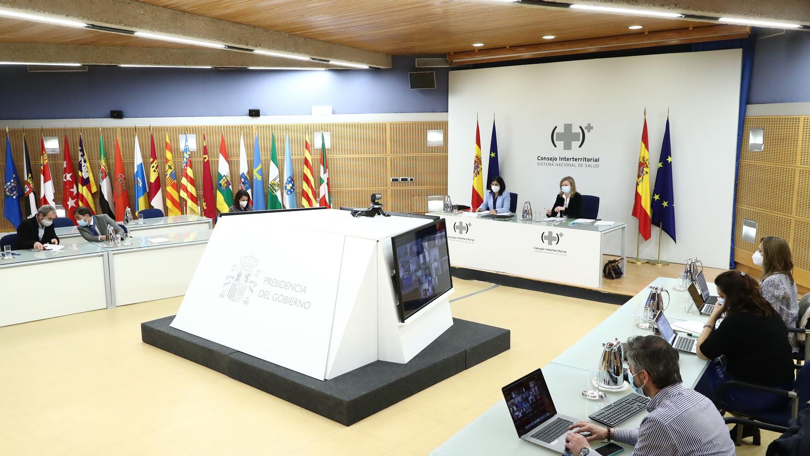 Un moment de la Interterritorial de Salut, aquest dimecres