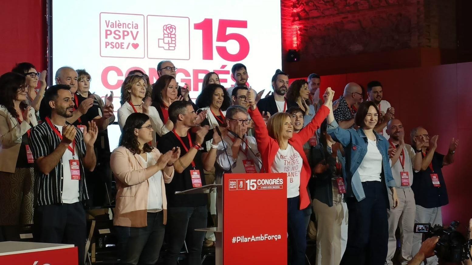 Un moment del congrés del PSPV de València, este dissabte