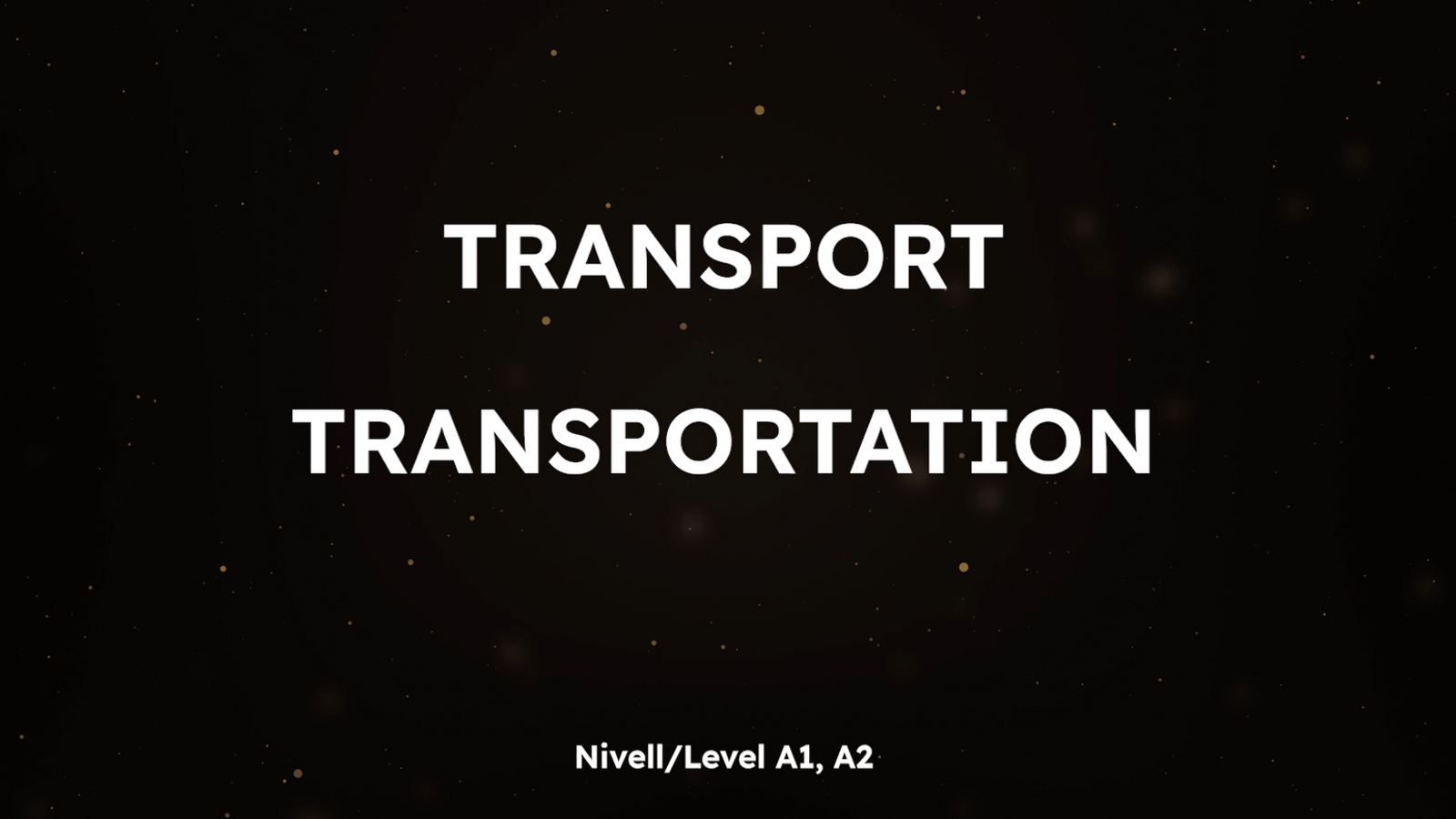 Memory Mots - Transportation (A)