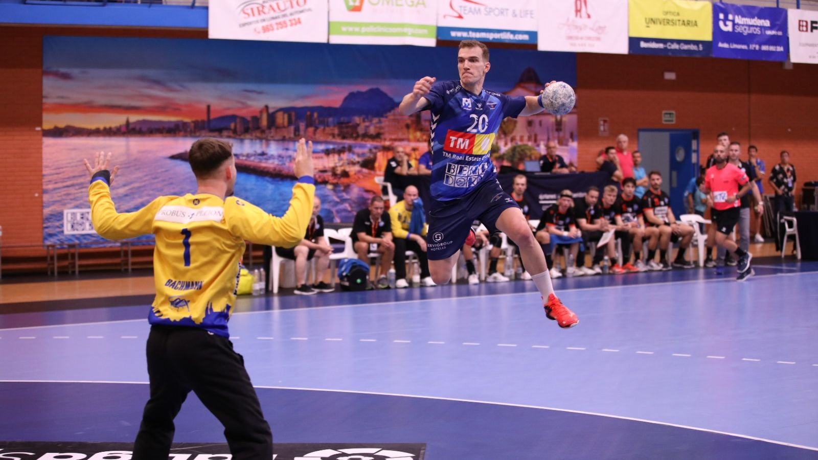 Imatge d'un partit de l'Handbol Benidorm