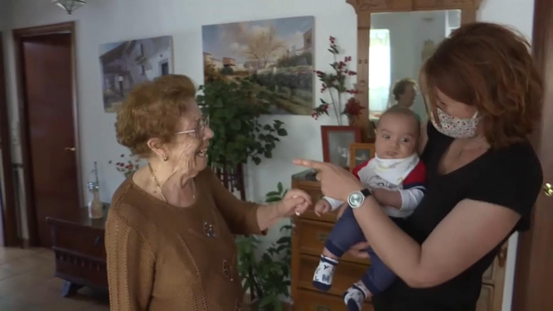Retrobament d'una família a Gorga, tres mesos després Retrobament d'una família a Gorga, tres mesos després