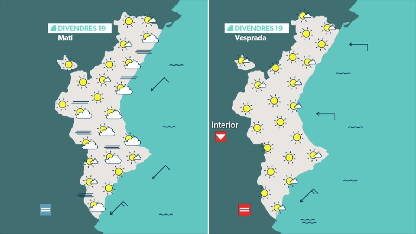 La previsió per a divendres