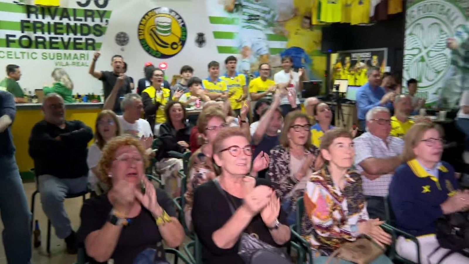 Així es va celebrar la tornada del Vila-real a la Champions