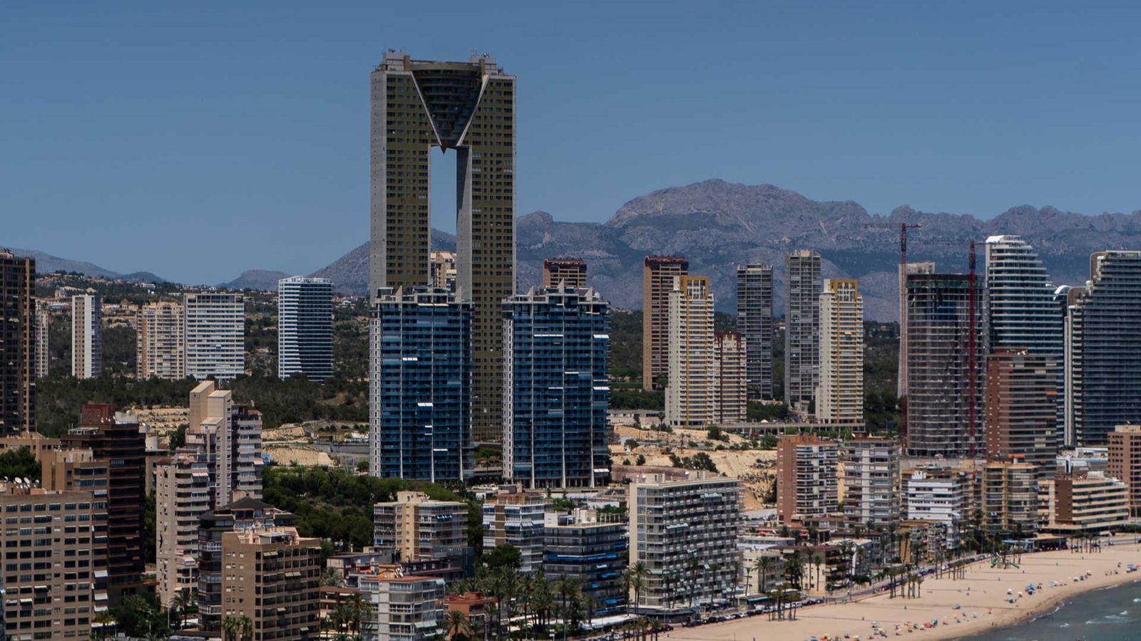 Silueta urbana de Benidorm (Marina Baixa)