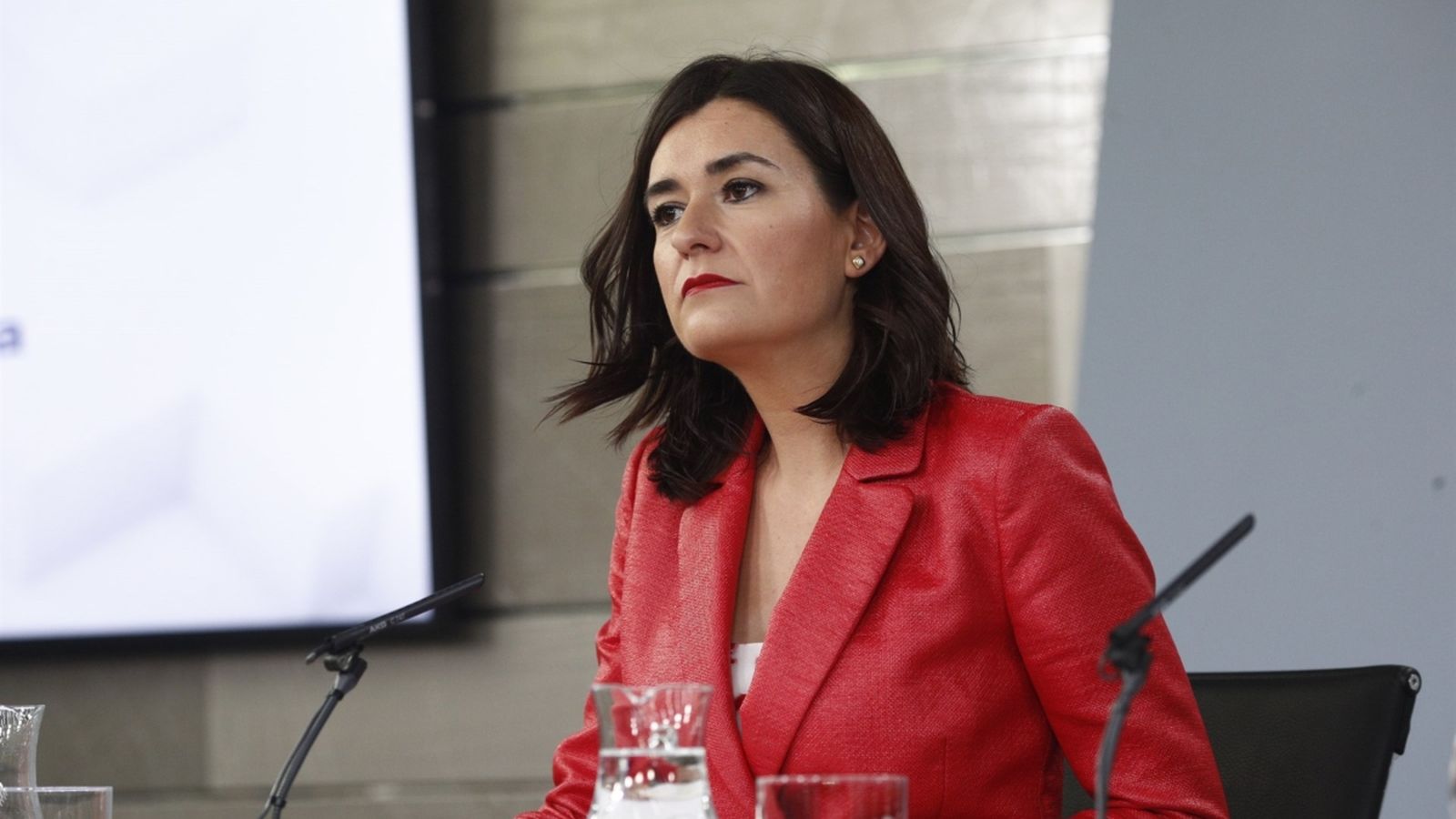 La ministra de Sanitat, Consum i Benestar Social, Carmen Montón