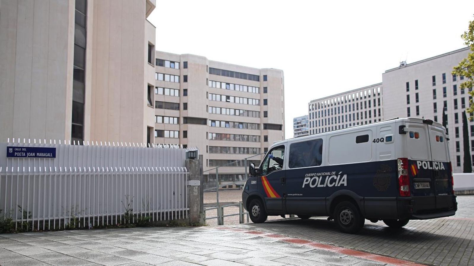 Exterior dels jutjats de Plaça Castella a Madrid, on es troba el jutjat número 6 d’instrucció