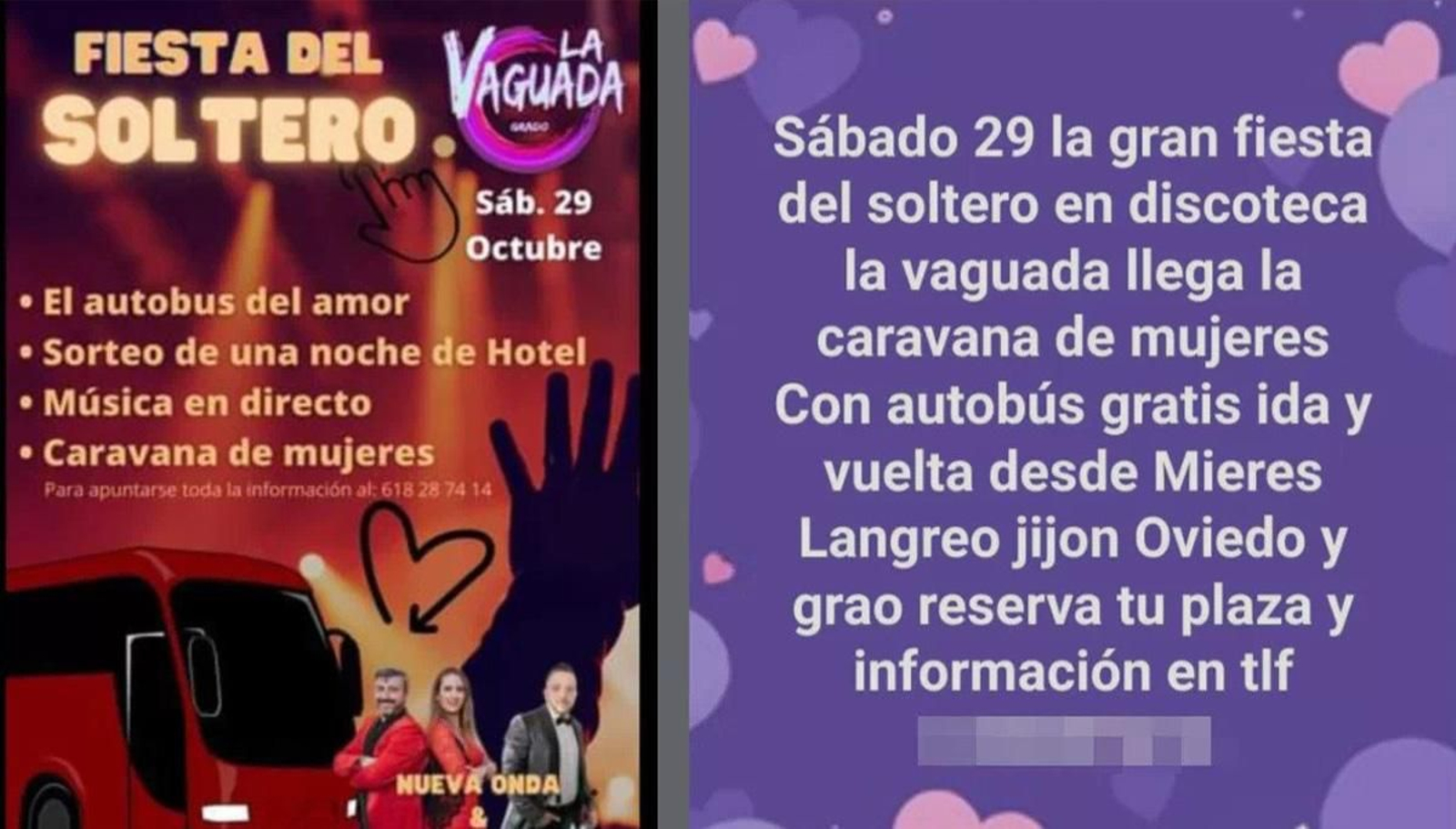 Anunci de la discoteca La Vaguada, a Astúries