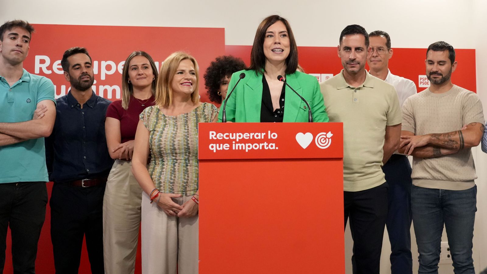 Diana Morant en l'acte de dimecres on va anunciar que aspirava a les primàries del PSPV