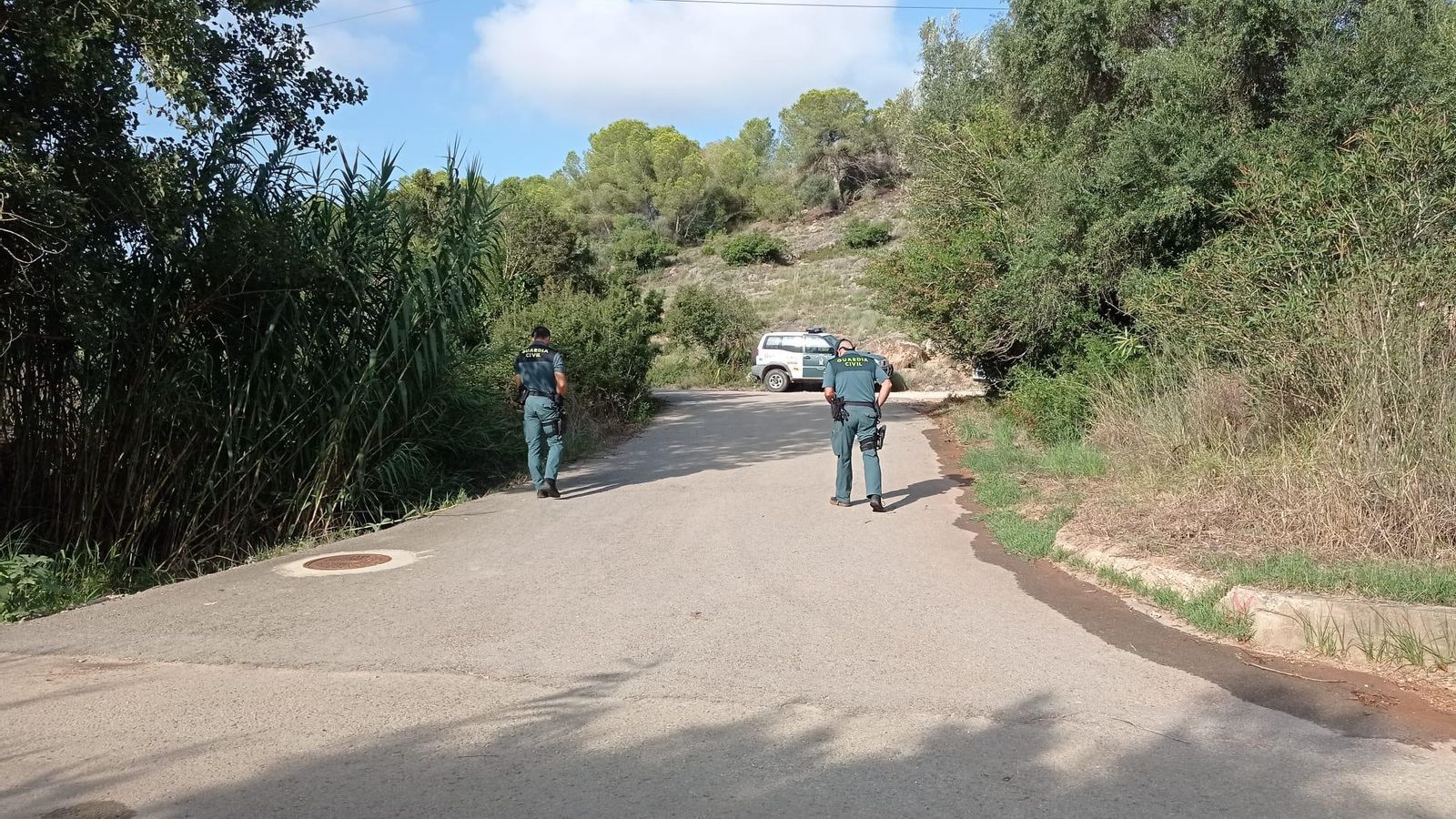 Paratge natural Font Amarga a Manuel on la Guàrdia Civil busca el cos de Marta Calvo