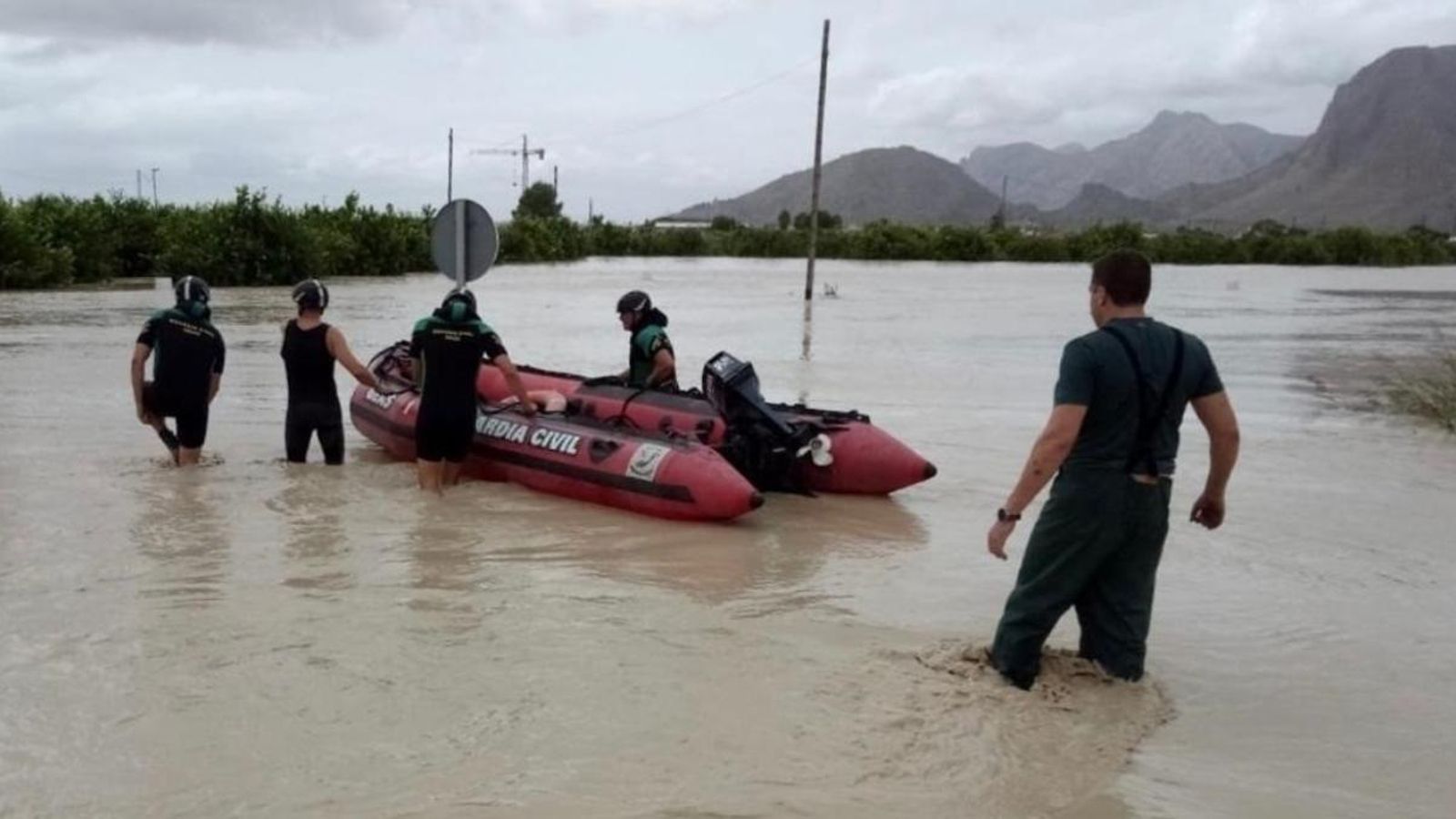 Treballs de rescat a Redovà el passat setembre de 2019