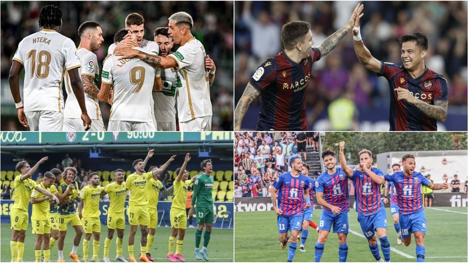 Els quatre equips valencians en Segona Divisió